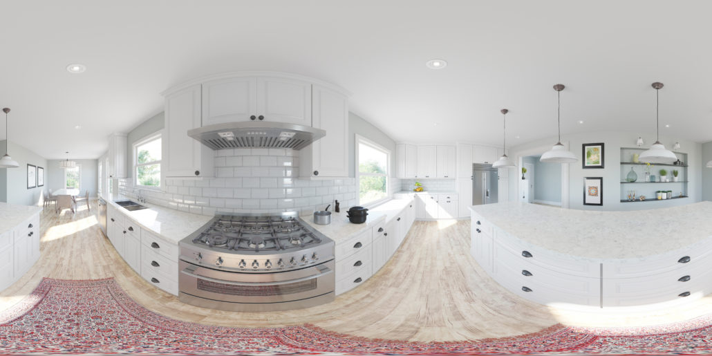 Kitchen Layout 360 Degree Panorama - Addo Visualization - Kitchen