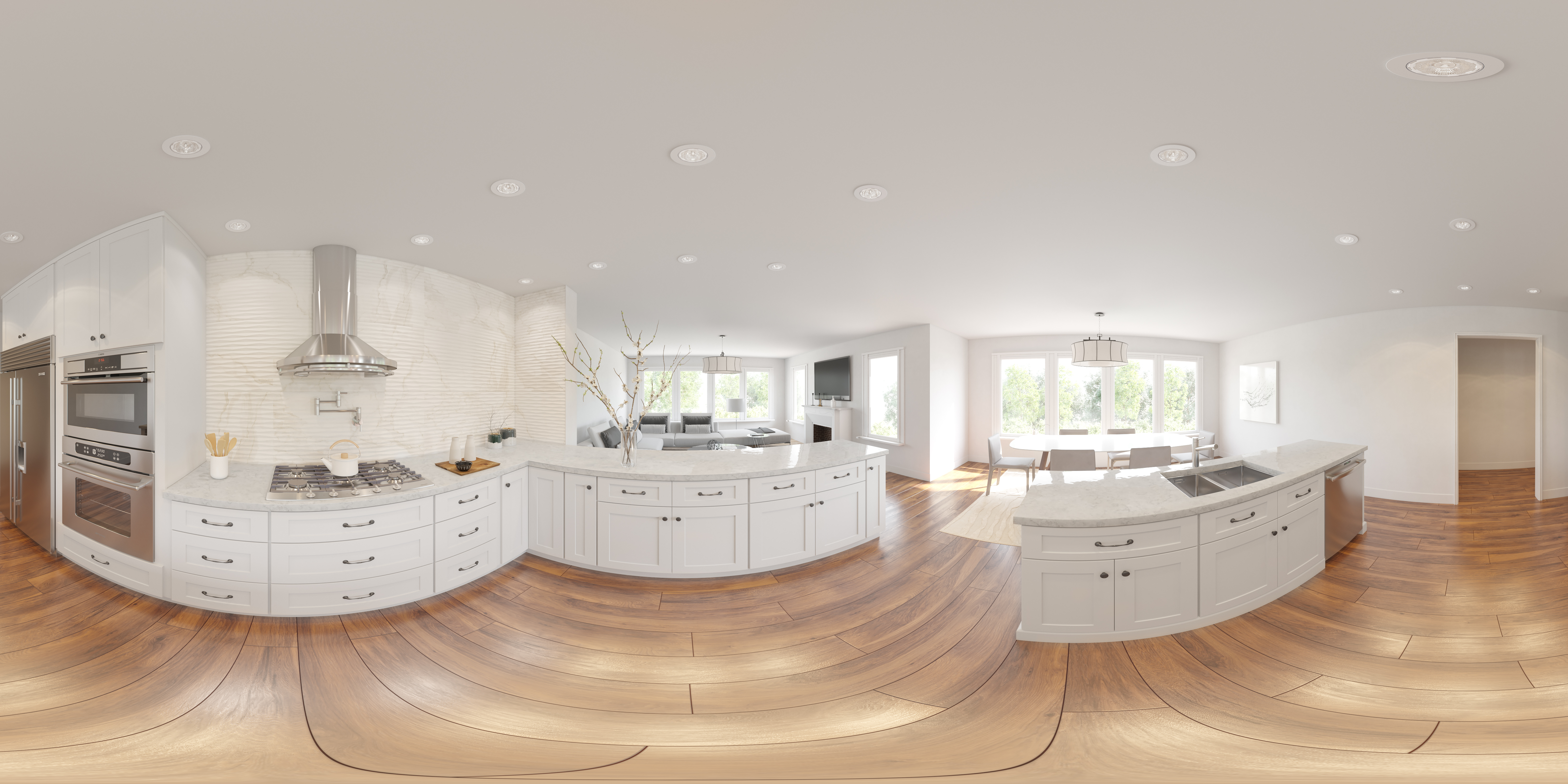 360 Degree Kitchen 3D Rendering Experience - Addo Visualization